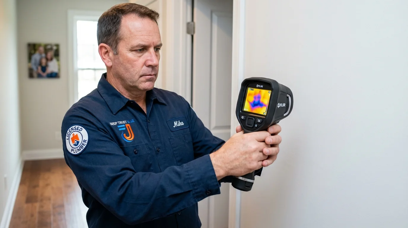 Thermal imaging leak detection by Johns Plumbing LLC in Frankston